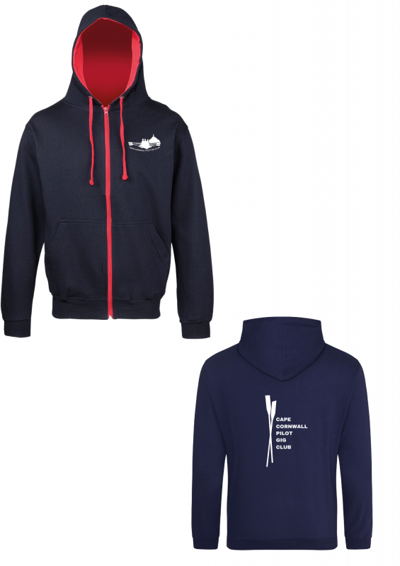 Cape Cornwall PGC Zipped Contrast Hoodie