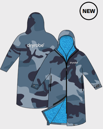 Dryrobe Advanced Long Sleeve Blue Camo / Blue